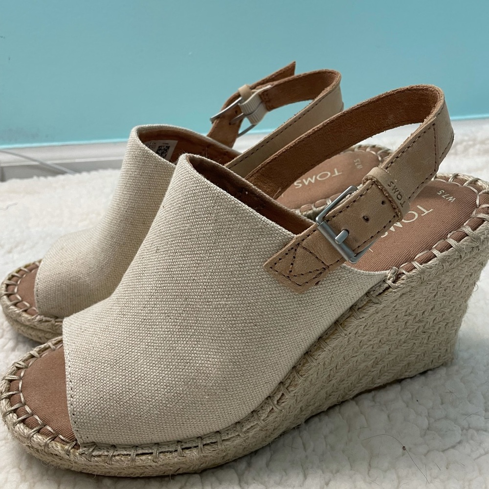 TOMS Monica Mule Wedge Heel